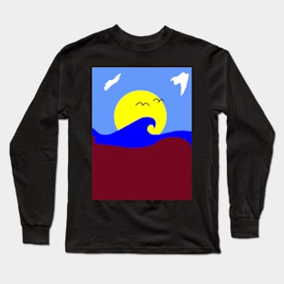 Ocean Waves Long Sleeve T-Shirt